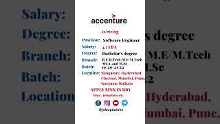 Accenture is hiring #accenture #jobs #fresher #hiring