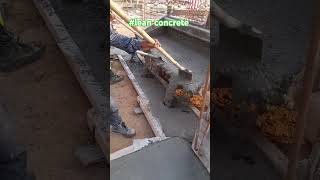 Lean concrete pouring using telescopic forklift#construction#civilengineering