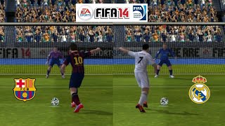 Barcelona vs Real Madrid - FIFA 14 Mobile Penalty Shootout!!