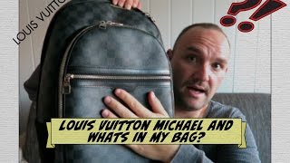 LOUIS VUITTON MICHAEL Backpack and Whats in my Bag