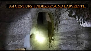 EXPLORING CATACOMBS OF MELOS, NEAR TRIPITI, GREECE