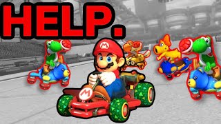 Can We Survive A Mario Kart 2v10??? (ft. GCNathann)