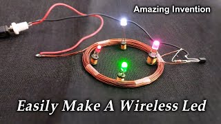 Easily Make A Wireless Led 🛜Amazing Invention