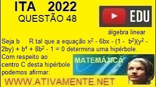 geometria analitica  questão 48 ITA  2022  primeira fase