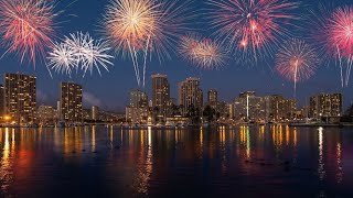 Wonderful Fireworks in Waikiki