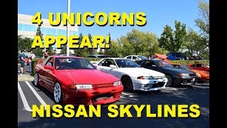 4 UNICORNS APPEAR! NISSAN SKYLINES!