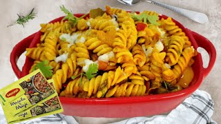 VEG PASTA WITH MAGGIE MAGIC MASALA |CHEESE MASALA PASTA| मसाला पास्ता |PASTA RECIPE|@Shamiraskitchen