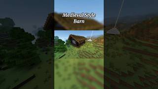 Minecraft Build: Medieval Style Barn #minecraft