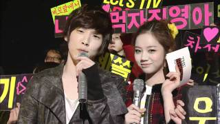 111028 Him Chan+HyeRi-MC cut @MTV The Show