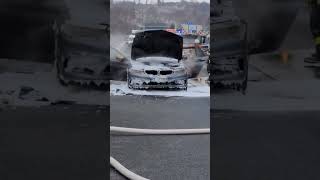 BMW CAUGHT FIRE IN GERMANY