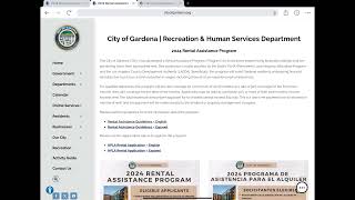 Gardena Rental Assistance Tutorial - Esp