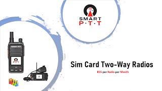 Smart PTT Sim Card Two Way Radios