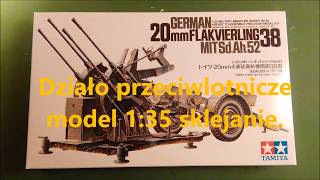 Model plastikowy Tamiya. Działko przeciwlotnicze 22mm.