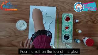 Kindergarten: Art&Craft "Salt Food Colour Painting"