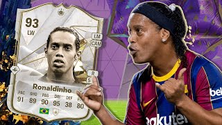 93 RONALDINHO BASE ICON - Player Review | ULTIMATE TEAM 24 l FC 24 l FUT GOLAZO