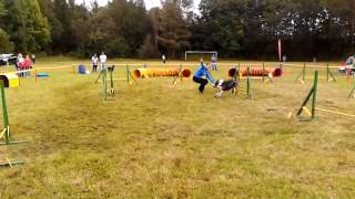 Agility hrátky BB, 24 8 2014, Daniela Machovičová a Palomína