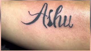 Ashu name tattoo | wrist tattoo fro girls | husband name tattoo | name tattoo