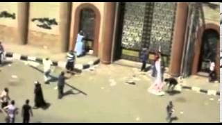 Mob break into door of Coptic Church of St