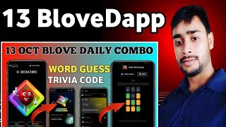 13 Oct BLove Dapp Trivia challenge & words guess combo | blove dapp daily combo | blove dapp