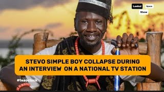 #teaoclock ;STEVO SIMPLE BOY COLLAPSE DURING AN INTERVIEW."YOU ARE  BECOMING CHEAP", DAVID MBOYA.