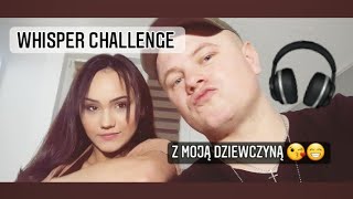 Whisper Challenge 🎧 Z moją dziewczyną!!! Co ona  mówi?! 0.o