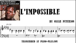 Oscar Peterson - L'Impossible transcription in PDF, MIDI