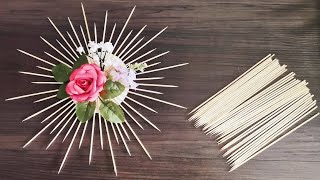 Vài thao tác với xiên que thành quả thật bất ngờ(#thucong,#handmade,#sangtao,#diy,#craft,#meovat  )