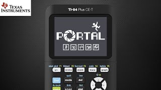 Portal on a Calculator (Texas Instruments TI-84 Plus CE-T) Handheld Gameplay