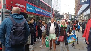 4 October 2024 Hammersmith Station Street, London watched walker, London  exploring on foot