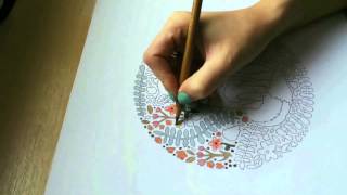 Little Book of Colouring time lapse by Jessica Lennox