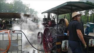 6 Hp Advance traction engines on the sawmill - 2020 Buckeye Steam & Gas Reunion