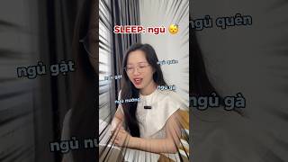 Các loại ngủ trong tiếng anh #english #learnenglish #hoctienganh #viral #tips #funny #shorts