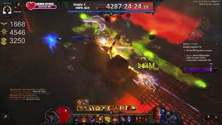 Day 824: (Worlds First) Diablo 3 100% Solo Non Seasonal Speedrun w/RoS & Necro (ENVTuber)