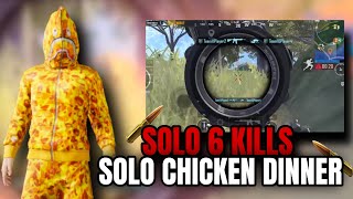 SOLO 6 KILLS AND SOLO CHICKEN DINNER | PUBG TEAMSPEAK | oHIGHMAN