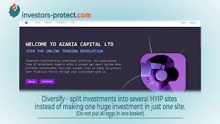 azariacapital.store - Lets see if it pays & basic HYIP rules