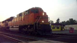 NS 665 (8-6-11) BNSF SD70ACe leading.