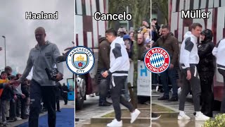 Erling Haaland, Thomas Müller ,Cancelo arrived for Manchester City Vs Bayern Munich !!⚽💙❤️