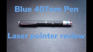 Blue 405nm Pen Laser Pointer Review