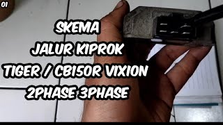 SKEMA JALUR KIPROK TIGER CB150R VIXION DLL.. APLIKASIKAN KIPROK MU