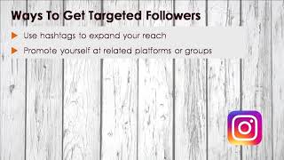 05 How To Get Targeted Followers On Instagram