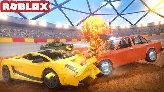 I Played ROBLOX Destruction Derby For The First Time And WON!