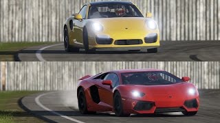 Forza 7 - Porsche 911 Turbo S vs Lamborghini Aventador - Top GEAR Track!