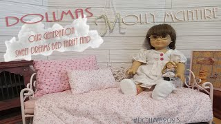 Dollmas 2023 Day #14 American Girl Molly McIntire & Our Generation Sweet Dreams Bed Thrift Find