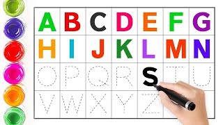 A for apple,b for ball, Alphabet | Learn and write alphabet | abcd learning for kids, kids class | 1