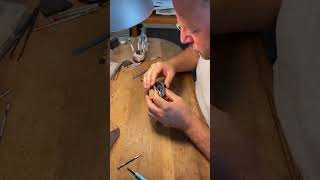 Watch Maker part 🚀  Adjusting Warp watchcase parts assembly  #watchmaker #watchmaking  #shorts