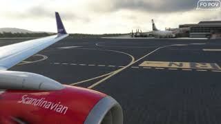 SCANDINAVIAN BOEING 737-783 ENGINE FAILURE COCKPIT VIEW