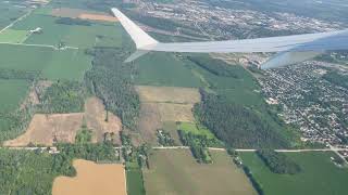 Take off and Landing Flair Airlines at Kitchener-Waterloo Airport YKF |