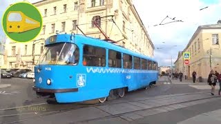 🌍 Blue tram on Chistye Prudy in Moscow and not only ... / Leo Trains