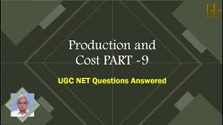 Production and Cost   PART 9