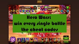 [Hero Wars] CLICKBAIT!!! win every single battle the cheat codes 😂🤣😁